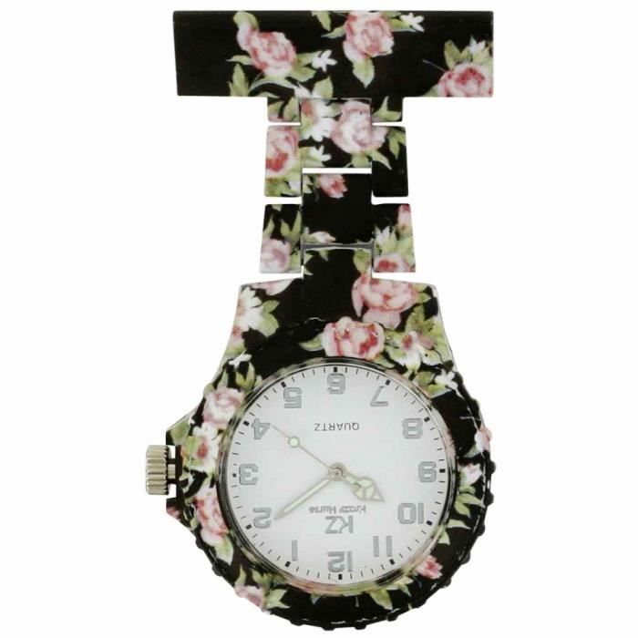 Montre Infirmière à Clip Plastique Vert - OnWatch, Fabrication Française, Unisexe