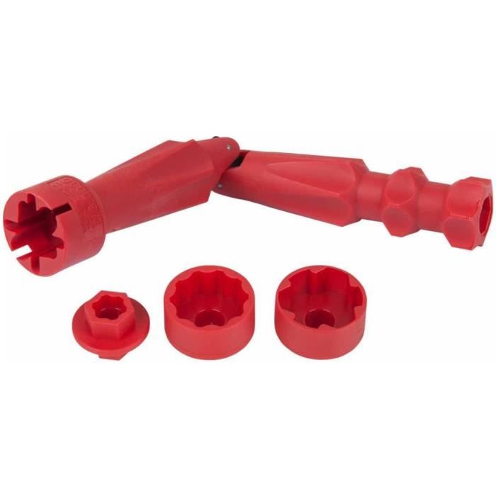 Clé Universelle Pour Siège De Toilette - Outil D'Installation Et Réparation | 10/13/17 Mm | Plastique ABS Rouge