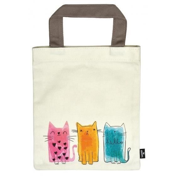 Moses. Shopper Tasche „Eule“ – 100% Baumwolle, 39x42 Cm – Mit Standboden & Langem Henkel – Umweltfreundliche Tragetasche