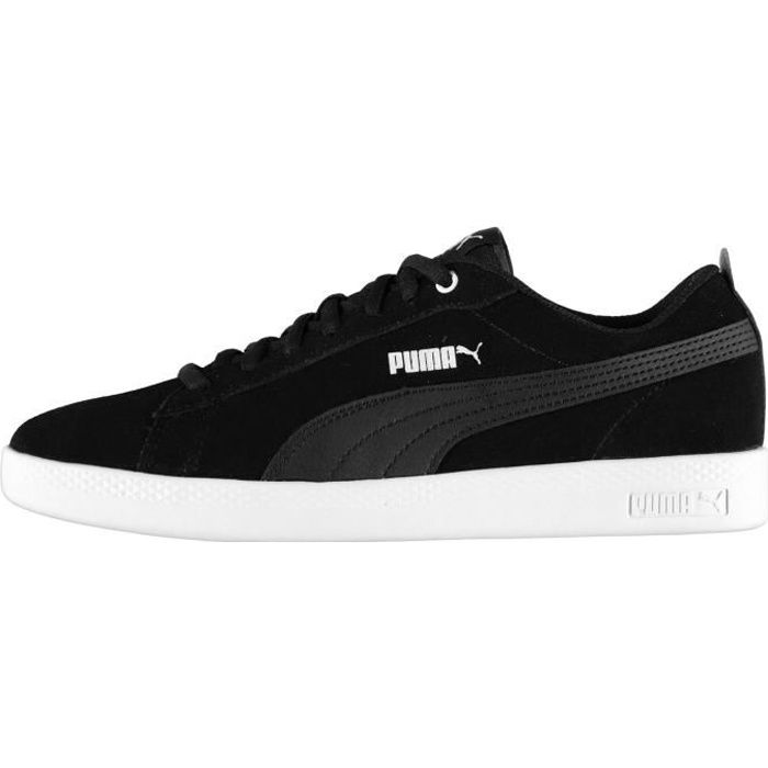 puma cuir noir femme