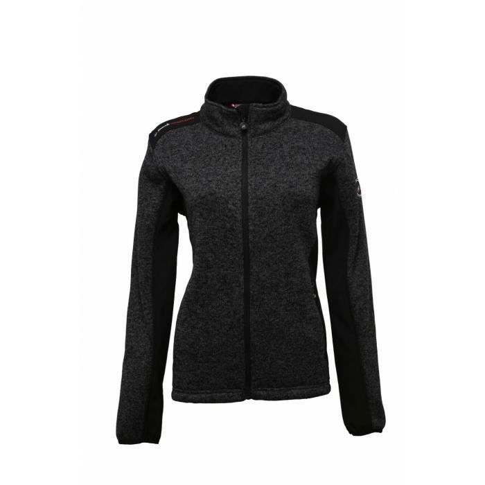 Veste polaire femme Peak Mountain Aviro Gris nuit chine Ski