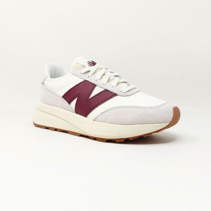 New Balance NEW BALANCE BASKET U370 BLANC/BORDEAUX - U370CB____VER____42