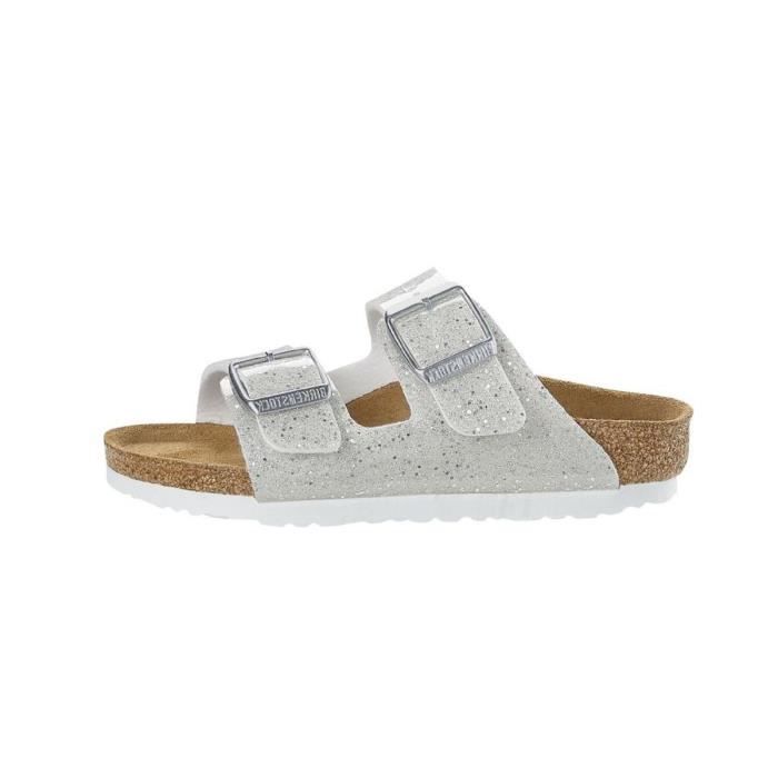 Sandale Bébé Birkenstock ARIZONA - Blanc - Bride - Synthétique