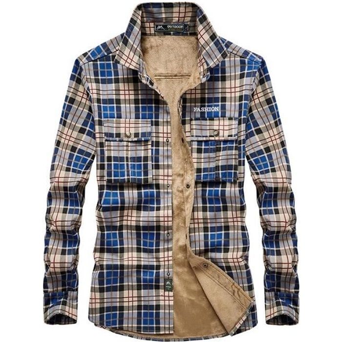 Chemise homme shop doublure polaire