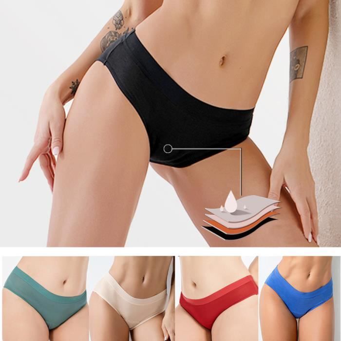 Lot de 5 Culottes Menstruelles Vetements Fille 14 ans Culotte Anti