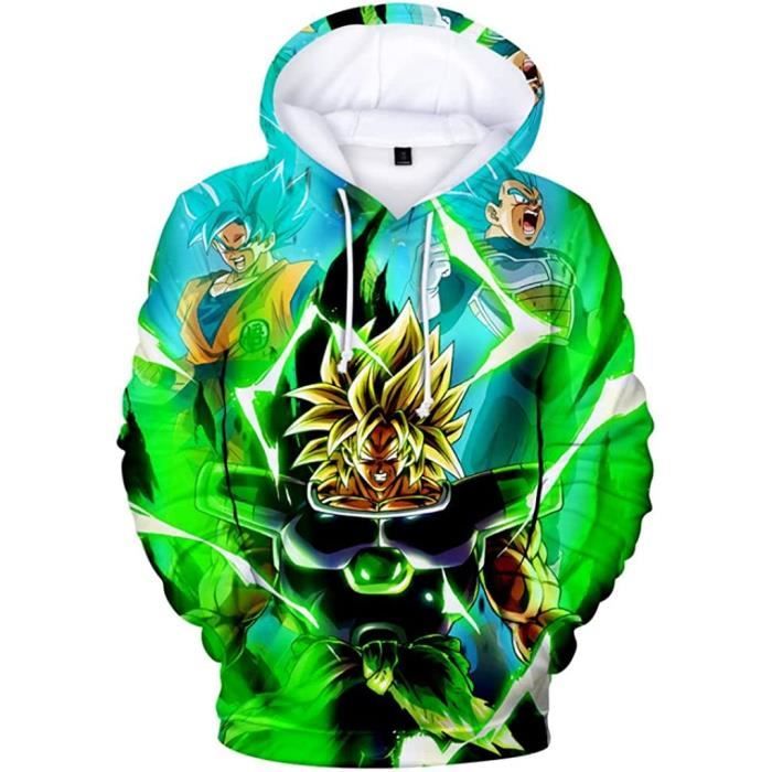 SWEATSHIRT Dragon Ball z Sweat à Capuche Goku 3D Imprimé Anime Pull Dragonball Manga Saiyan