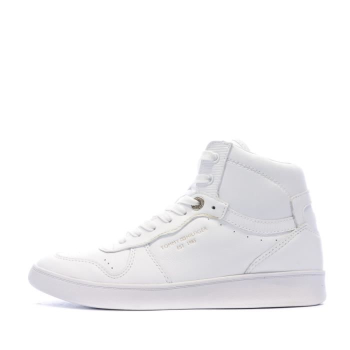 Baskets Blanche Femme Tommy Hilfiger Elevated Blanc Cdiscount