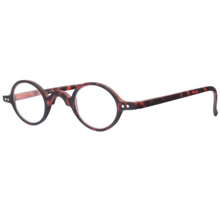 Lunettes De Lecture Rondes Vintage Marron écailles Mat - Dioptrie 3.5, Unisexe, Neuf Avec étiquettes !