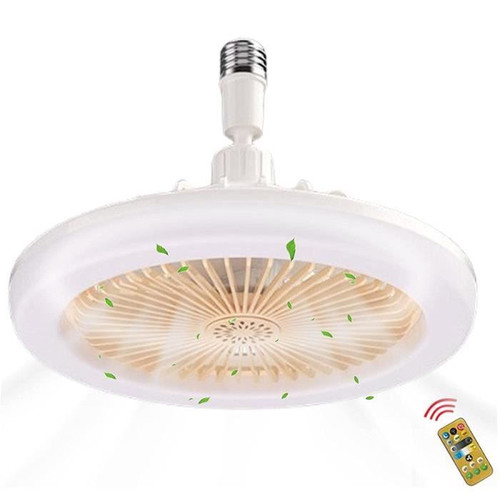 OLYMAGIC Ventilateurs plafond avec lumières LED E27 Télécommande 3 couleurs - Oly Magic