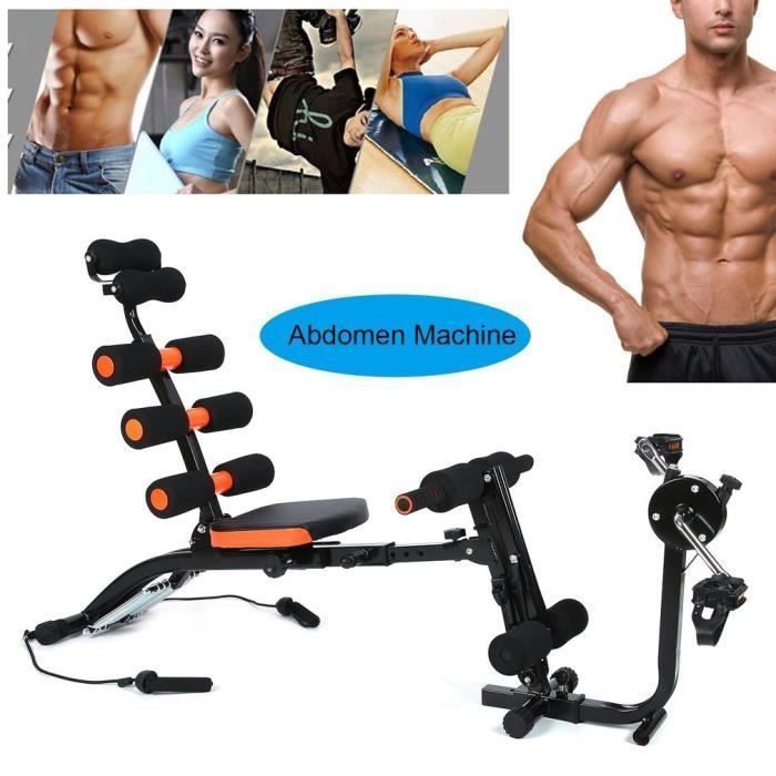 Chaise De Musculation Abdominal Avec Rameur Elastique Banc D Entrainement Abdominaux Et Dos Trainer Prix Pas Cher Cdiscount