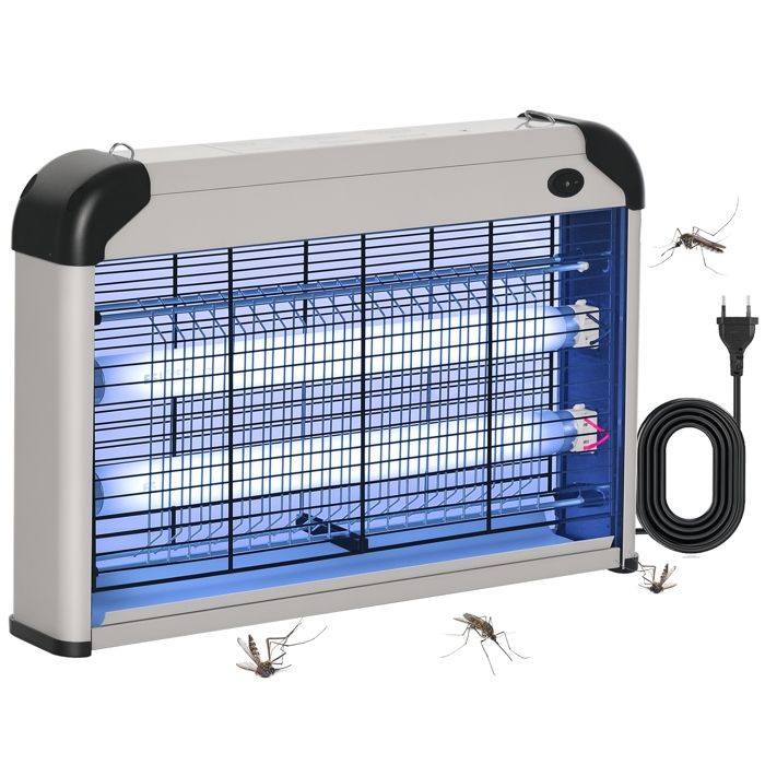 Lampe Anti-Moustiques Electrique UV 6W - Tueur D'Insectes Pour Intérieur/Extérieur, Portée 120m², 3000V
