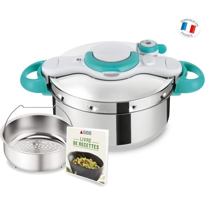 SEB clipsominut 'Easy Acciaio Inox Blu 26.8 x 39 x 29.5 cm 