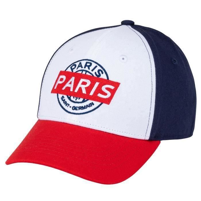 Casquette PSG Paris Saint-Germain Officielle Enfant Garçon - Taille Réglable Collection Football
