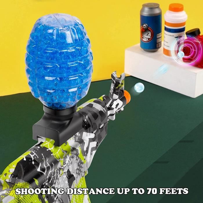 Pistolet à Billes Gel Xpace Rouge - Marqueur Gel Blaster Avec Chargeur, Batterie, Chargeur USB Et 20 000 Billes - 2