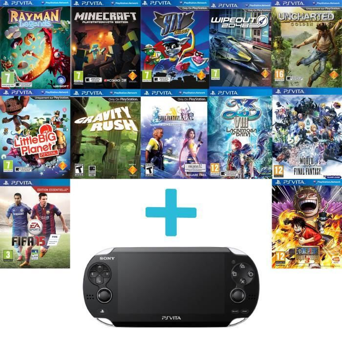 Console Playstation VITA / PS VITA + 12 JEUX INCLUS - Version 2021 -  Cdiscount Jeux vidéo