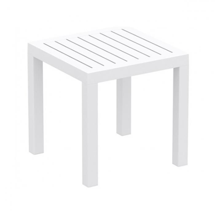 Table d'appoint Costa coloris blanc