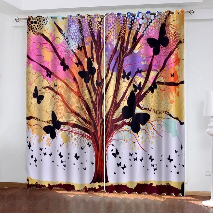 Rideau Occultant Motif Groupe Rock – 137 X 46 Cm – 100% Polyester, Manchon 7,6 Cm – Pour Cuisine, Salle De Bain