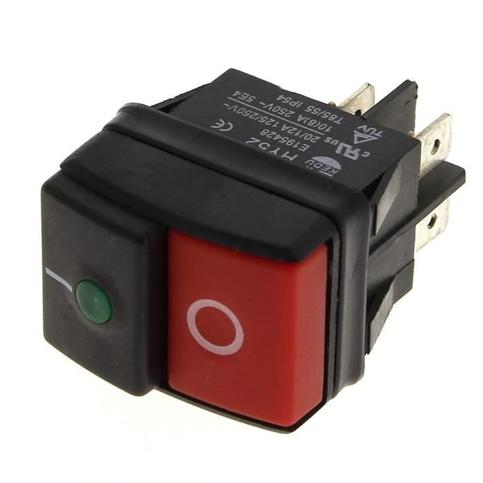 Gatuida 12pièces Interrupteurs Arrêt Moteur à Double Ligne