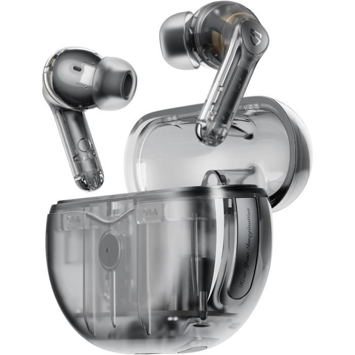 Écouteurs QCY MeloBuds N70 - Réduction Bruit Active -56dB, Son Hi-Res LDAC, 50h Autonomie, Recharge Sans Fil