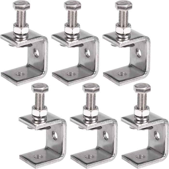 Lot De 12 Serre-joints En C Acier Inox 304 - Plage 0-25 Mm - Pour Bois, Soudure, Bricolage