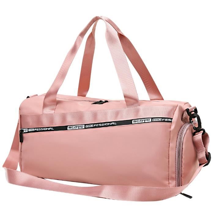 Sac de sport pour femme, sac de sport avec compartiment à chaussures, poche humide et