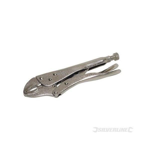 Pince étaux autobloquante - SILVERLINE - 18 cm - acier nickelé - réglage simple par vis