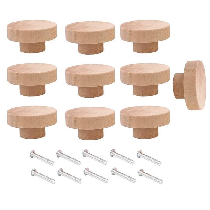 Lot De 10 Tiges En Bois Brut Pour Bricolage - Diamètres 4 à 10 Mm, Longueur 30 Cm - Idéal Déco, Modélisme, Artisanat