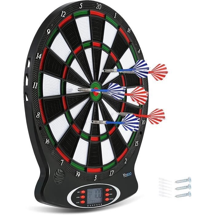 GoSports Jeu De Fléchettes GoSports 3 Pi - Comprend 12 Fléchettes Géantes Et Un Tableau De Pointage Nouvelle Touche Amusante Sur Les Flechettes Hbwv1552