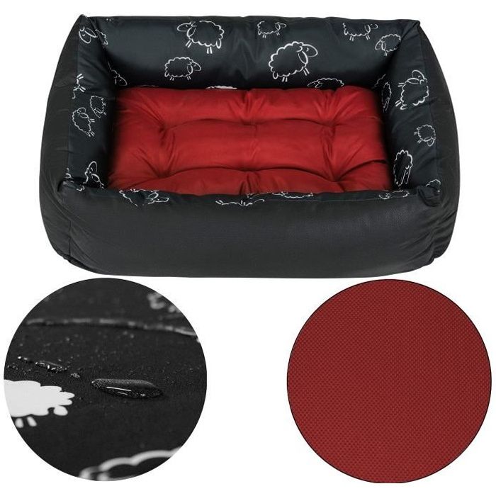 Meilleurs prix pour SuperKissen24 Panier pour Chien - Lit pour Chien - Apaisant - Taille L - Marron - Mouton