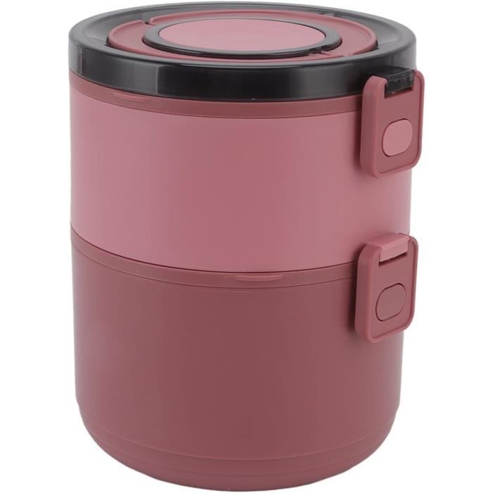 Boîte à Lunch Empilable Bento Avec Compartiments - Idéale Bureau, école, Pique-nique - Capacité 1000 Ml - 4