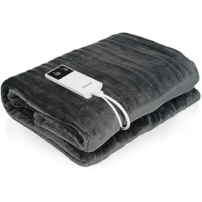 Tristar Couverture électrique 160 x 130 cm Lavable en machine Température réglable Télécommande amovible