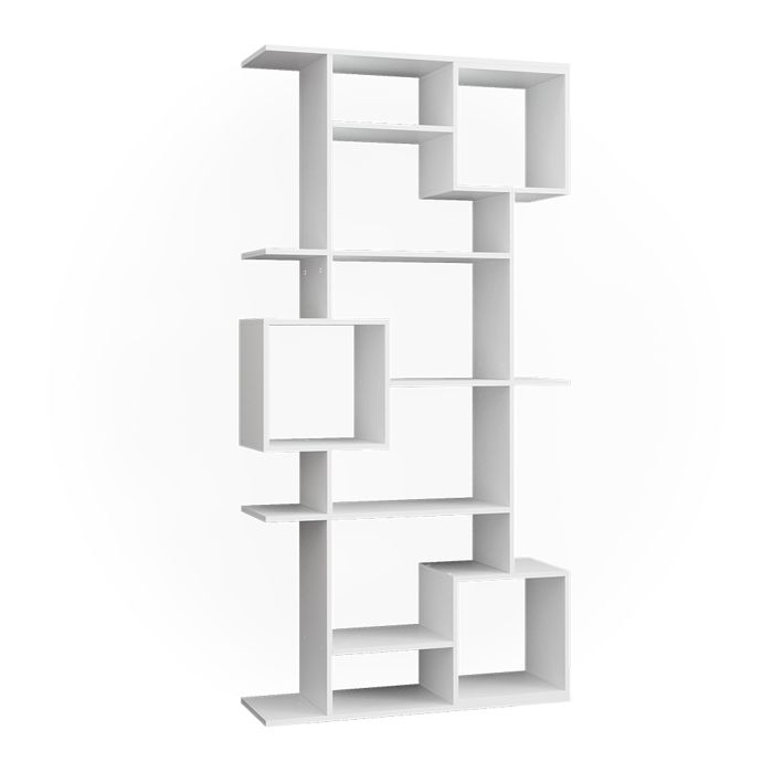 bibliothèque vicco cubes, séparateur de pièce, étagère sur pied, blanc, 9 compartiments, étagère murale, étagère haute