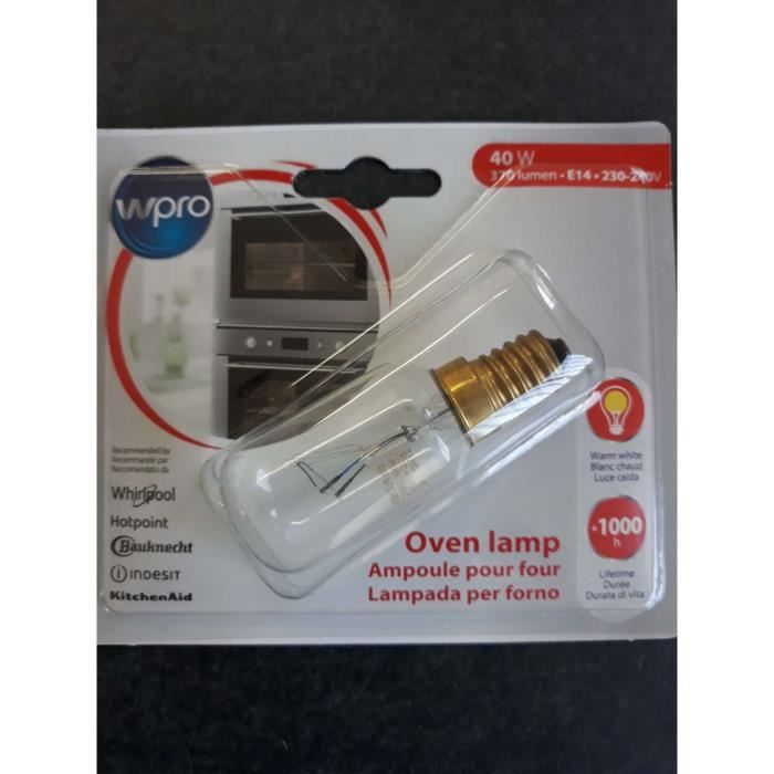 Ampoule De Four 40W E14 230V - Résiste à 300°C, Compatible Electrolux, AEG, Bosch, Siemens, Neff, Etc. - 5