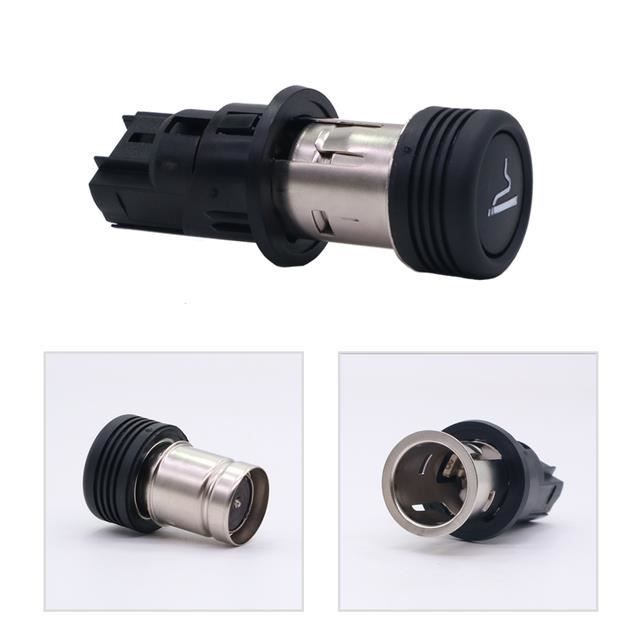 Pommeau De Vitesse O³ Noir/Chrome - Compatible Peugeot/Citroën - Cuir PU + Adaptateur