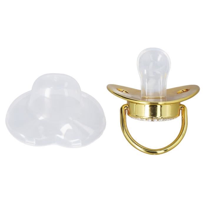 Sucette D'Éveil Et Anneau De Dentition Pour Bébé - Silicone Alimentaire - Design Lèvres Drôle - À Partir De 3 Mois