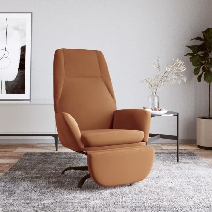 Chaise Relax Patchwork Multicolore Avec Repose-pieds - Tissu Doux, Structure Acier Et Bois, Pour Salon Ou Bureau