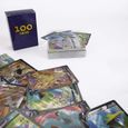 100 Pcs Jeux de Carte,Cartes à Collectionner GX,EX Energy Trainer Cartes,Vmax Cartes,V Cartes,Jeu de Carte Amusant Jeu de Carte-1