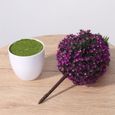 2pcs de plante artificielle de Bonsaï réaliste pour le bureau de la maison vase - soliflore vase - coupe - fleur-1