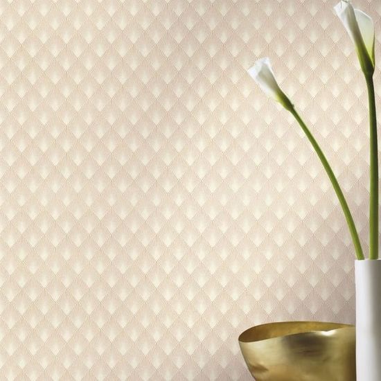 Nappes Papier peint papier peint art Diamant Ornement Fleurs Rose Bleu 13n2496vexxl