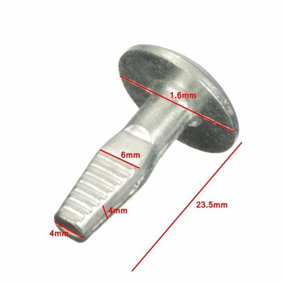 Kit De 10 Attaches En Alliage D'aluminium Pour Cache Sous-moteur Peugeot/Citroën - Compatible 206, 207, 406, 407, 806, 807 - 2