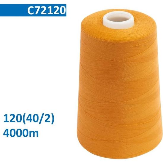 Filo Per Cucire Poliestere C72146 - Bobina 4000m Giallo Chiaro | Per Sartoria E Hobby - Foto 6