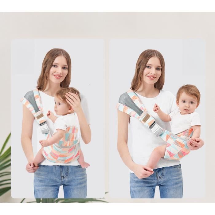 Porte Bébé Guyoda Ergonomique - Réglable 6-36 Mois, Respirant, Noir