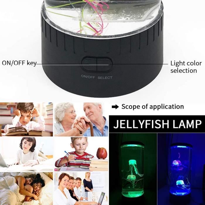 FYBTO Lampe de méduse, lampe de lave de réservoir de méduse