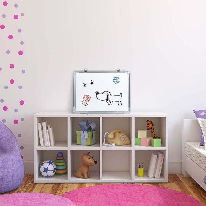HOMASIS Table De Air Hockey Magnétique Portable – Jeu De Réaction Pour Enfants & Adultes Avec Aimants, Balles & Poignées
