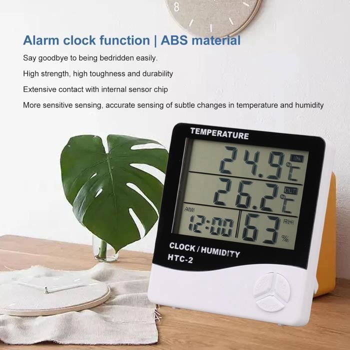 Thermometre Interieur Exterieur, ThermomèTre HygromèTre BaromèTre IntéRieur ExtéRieur, Horloge