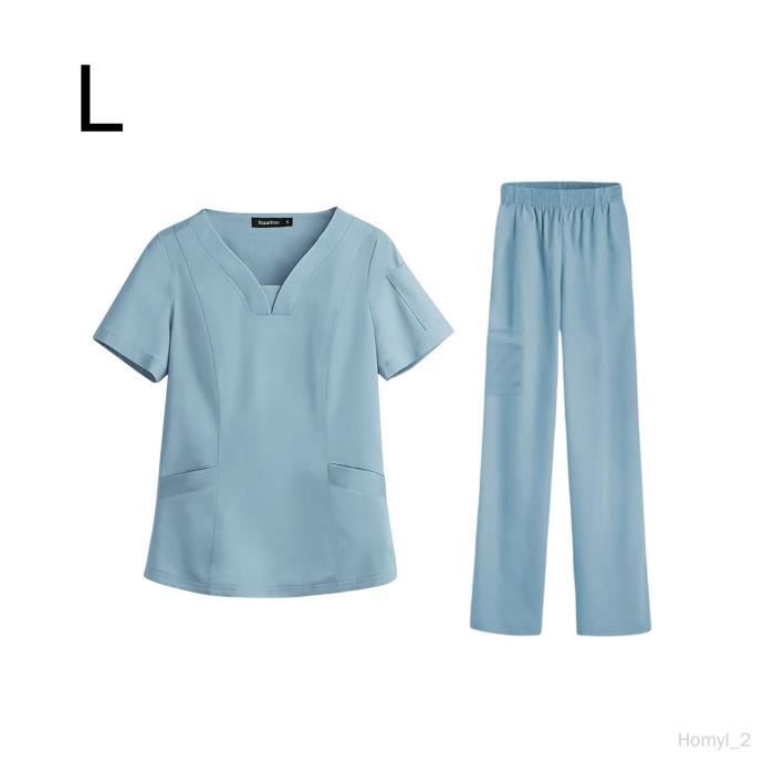 Infirmi re uniforme Stretch respirant manches courtes haut et