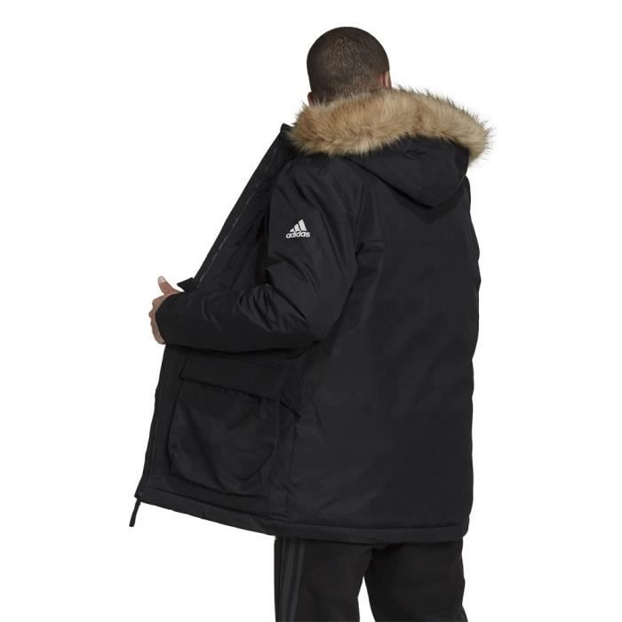 Vestes ADIDAS Hooded Parka Noir Homme Adulte Noir Cdiscount