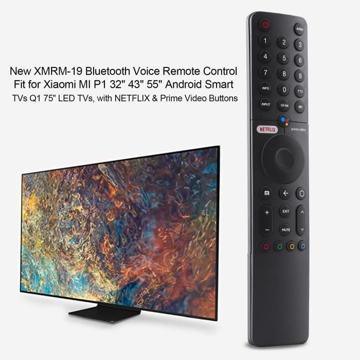 Telecomando Vocale XMRM-19 Per Xiaomi TV P1 E Q1 32/43/55/75 – Sostituzione Senza Programmazione, Infrarossi