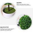 2pcs de plante artificielle de Bonsaï réaliste pour le bureau de la maison vase - soliflore vase - coupe - fleur-2