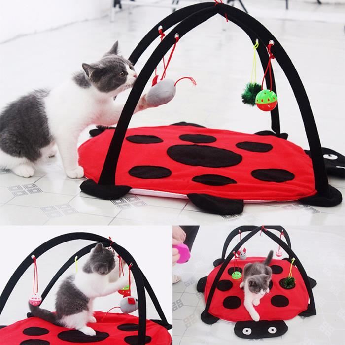 Tapis De Jeu Interactif Pour Chat - Avec Balles Cachées Et Housses Amovibles, Stimulation Mentale, Sûr Et Non Toxique - 4